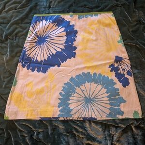 Lilly Pulitzer Blue and Yellow Floral Skirt